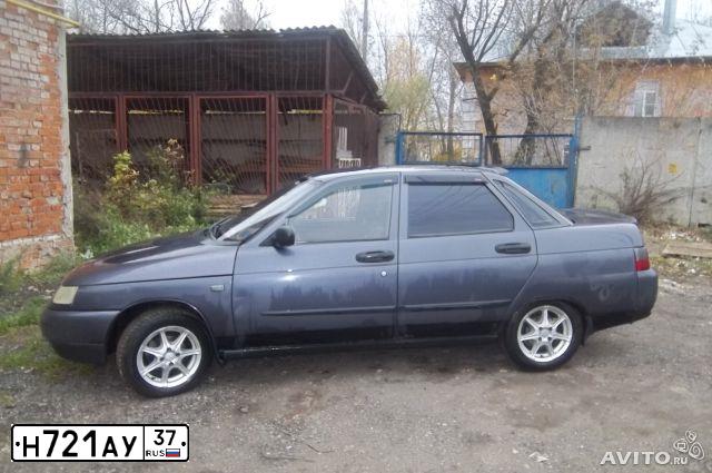 Фото автомобиля LADA 2110, 2000 — госномер Х733ОН37. Цвет: СЕРО-СИРЕНЕВЫЙ
