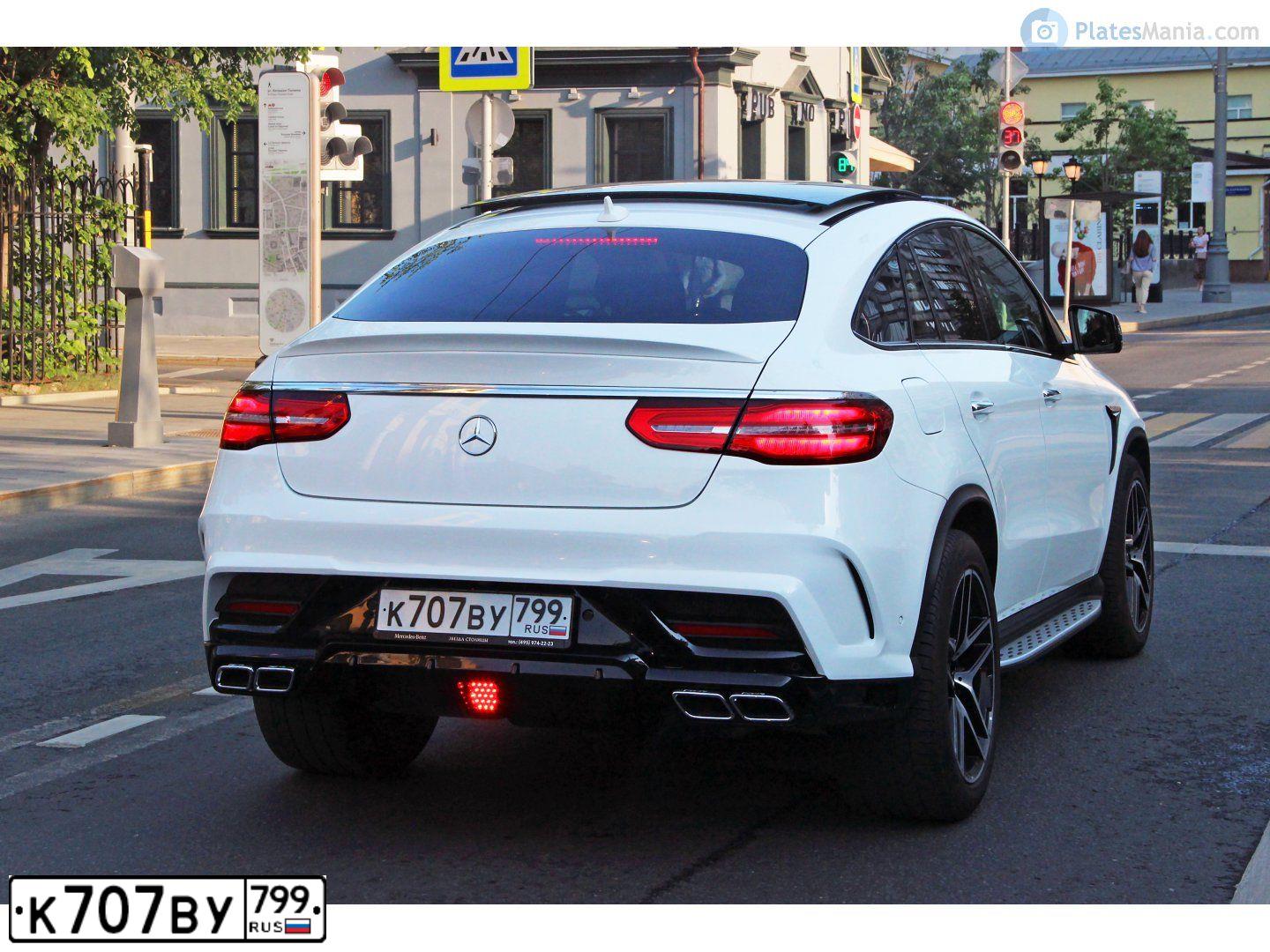Фото автомобиля MERCEDES-BENZ GLE350D, 2017 — госномер О682РМ62. Цвет: Белый