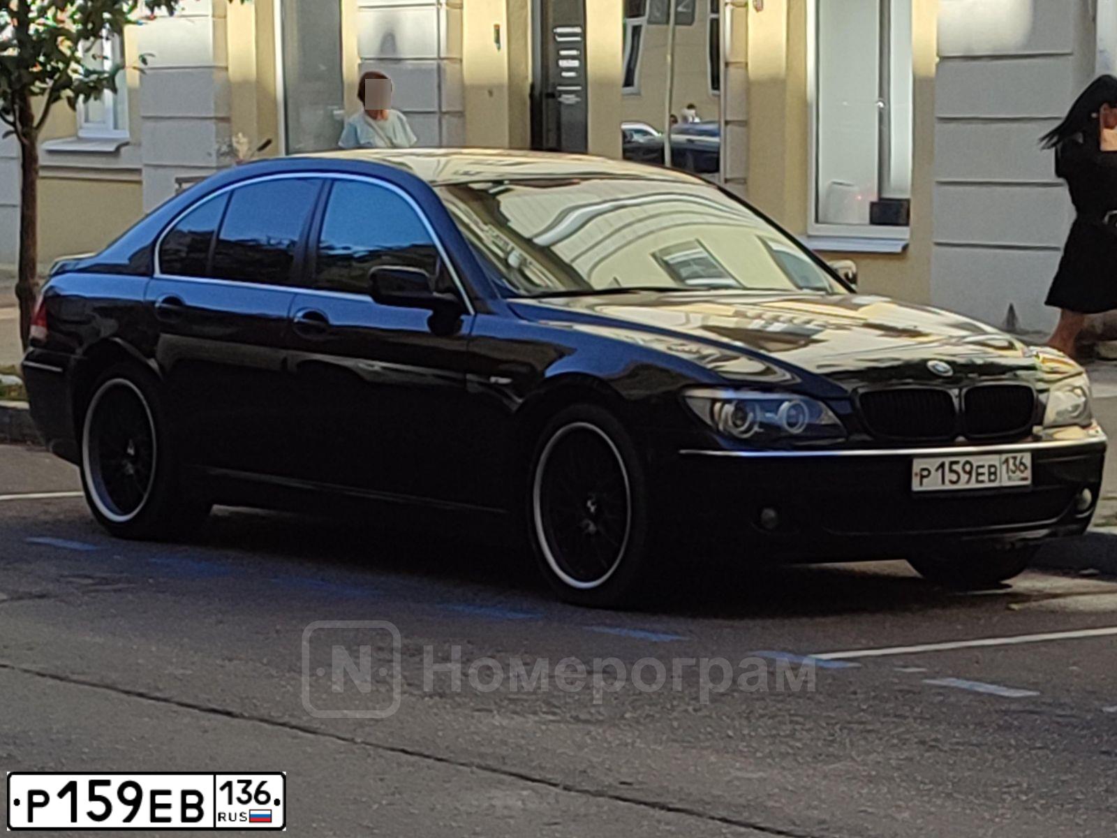 Фото автомобиля БМВ 730D, 2005 — госномер У807АЕ48. Цвет: ЧЕРНЫЙ