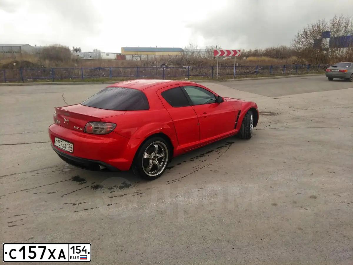 Фото автомобиля MAZDA RX-8, 2004 — госномер В308АТ155. Цвет: Красный