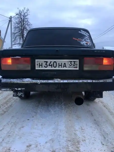 Фото автомобиля LADA 2107, 2005 — госномер Н984УН33. Цвет: ЧЕРНЫЙ