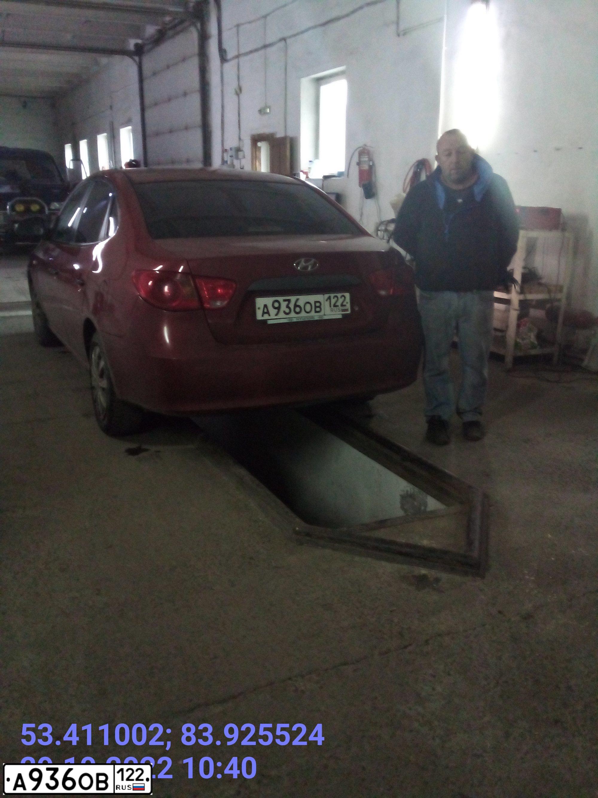 Фото автомобиля HYUNDAI ELANTRA, 2008 — госномер О656НК72. Цвет: Красный