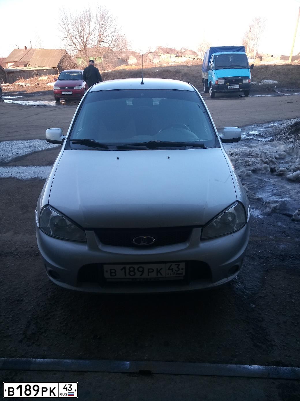 Фото автомобиля LADA 1119 KALINA, 2012 — госномер В189РК43. Цвет: СЕРЕБРИСТЫЙ