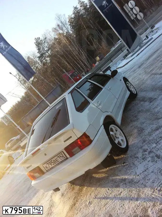 Фото автомобиля LADA 211440 LADA SAMARA, 2012 — госномер О689УА154. Цвет: Белый