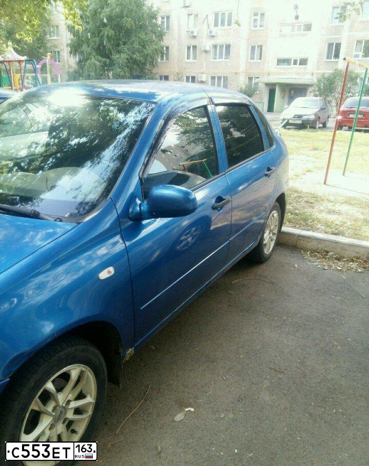 Фото автомобиля LADA 1118 KALINA, 2006 — госномер С553ЕТ163. Цвет: ЯРКО-СИНИЙ
