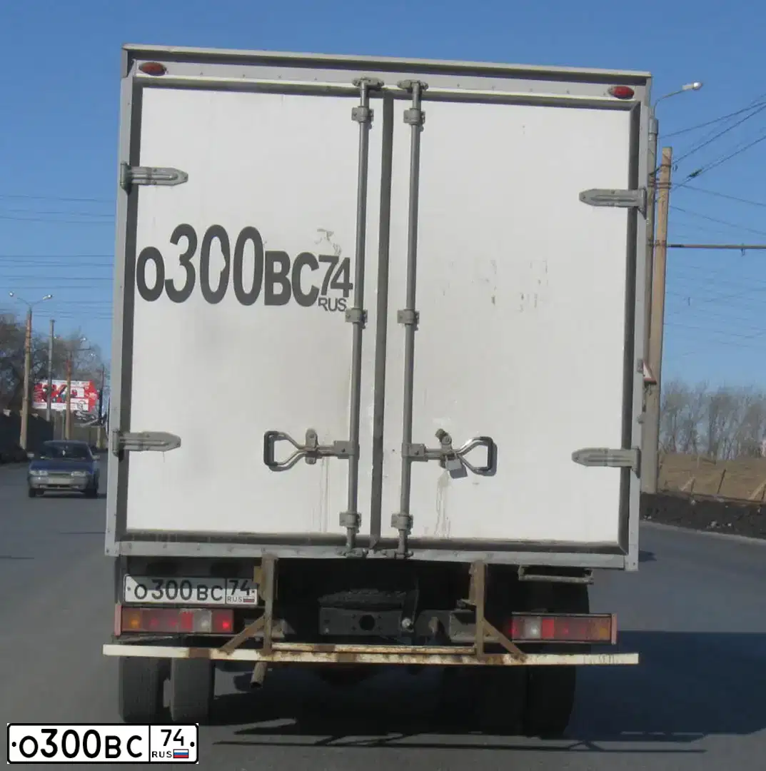 Фото автомобиля GAZ 3302 EL, 2006 — госномер О300ВС74. Цвет: Белый