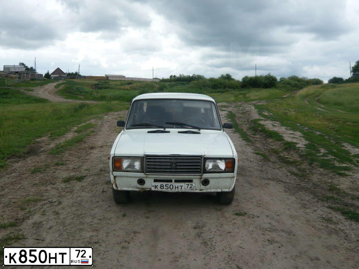 Фото автомобиля LADA 2107, 1997 — госномер К850НТ72. Цвет: БЕЛЫЙ