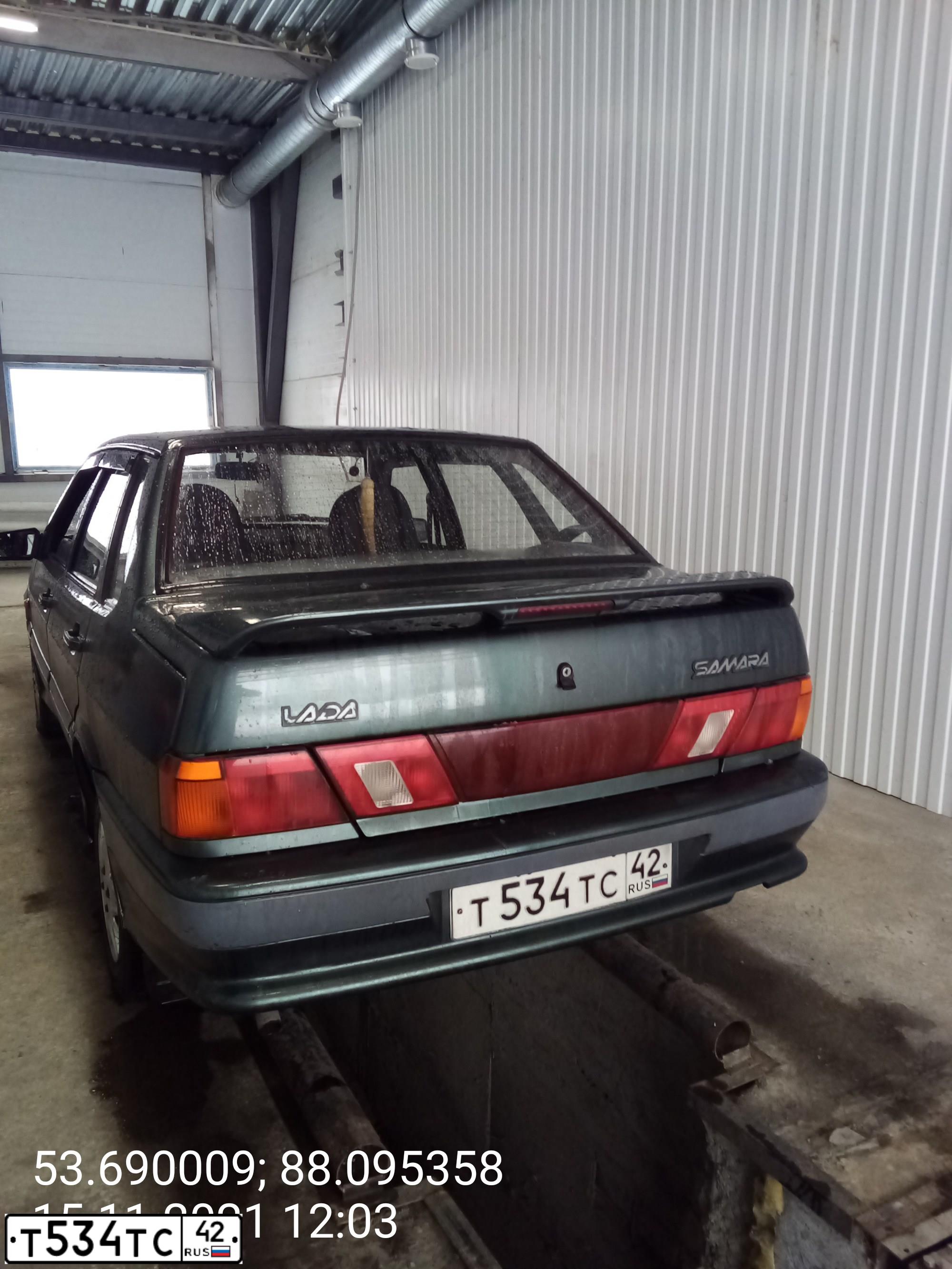 Фото автомобиля LADA 2115 SAMARA, 2006 — госномер Т534ТС42. Цвет: СЕРО-СИНЕ-ЗЕЛЕНЫЙ