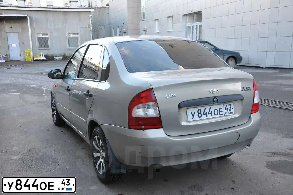 Фото автомобиля LADA 1118 KALINA, 2006 — госномер У844ОЕ43. Цвет: БЕЖЕВО-СЕРЫЙ
