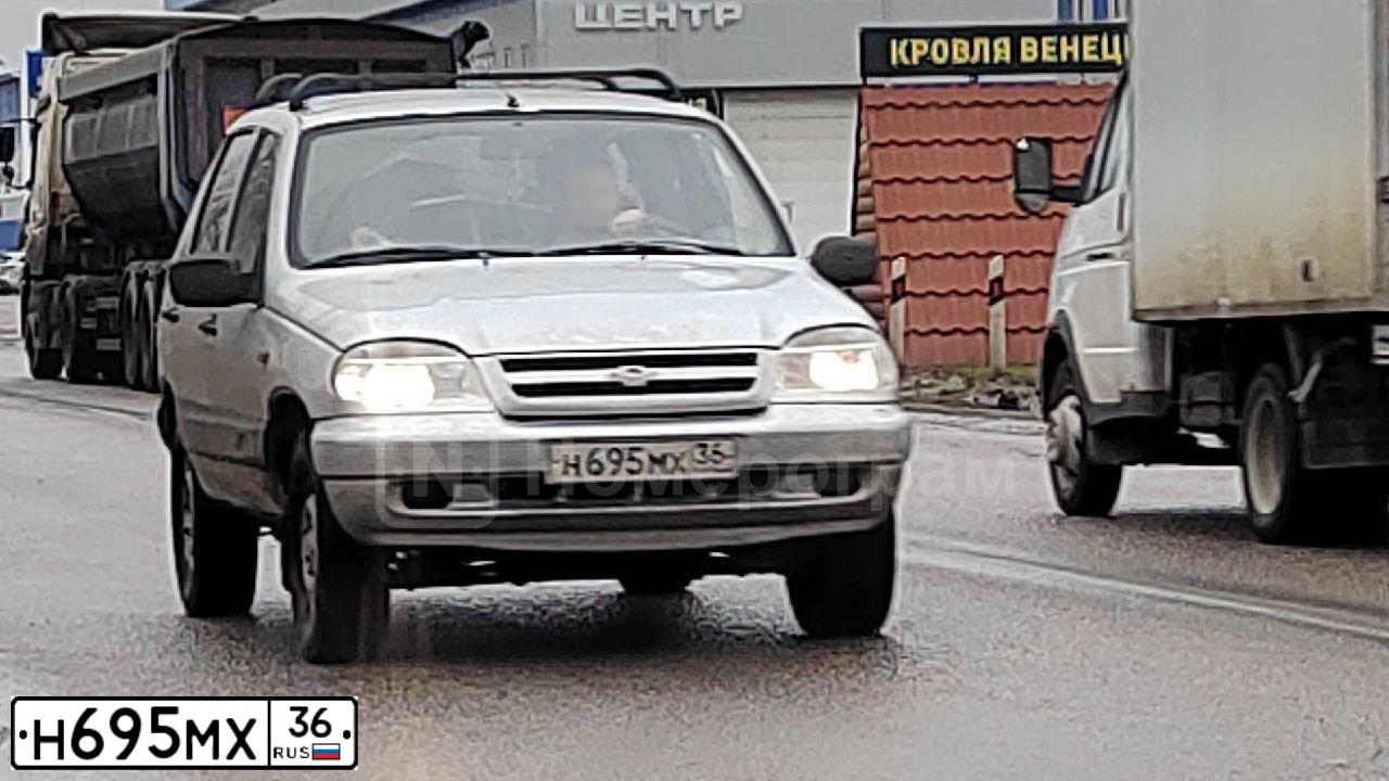 Фото автомобиля CHEVROLET NIVA, 2004 — госномер Н695МХ36. Цвет: СВ.СЕРЕБРИСТЫЙ МЕТАЛЛИК