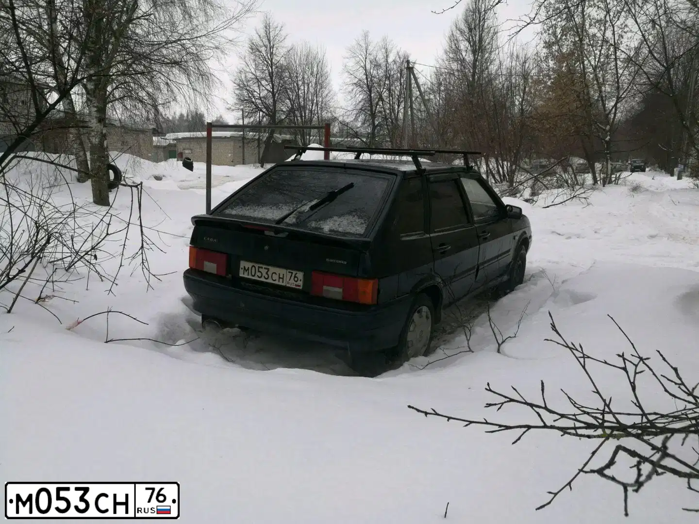 Фото автомобиля LADA 2114 SAMARA, 2007 — госномер У736ЕК76. Цвет: ЧЕРНЫЙ