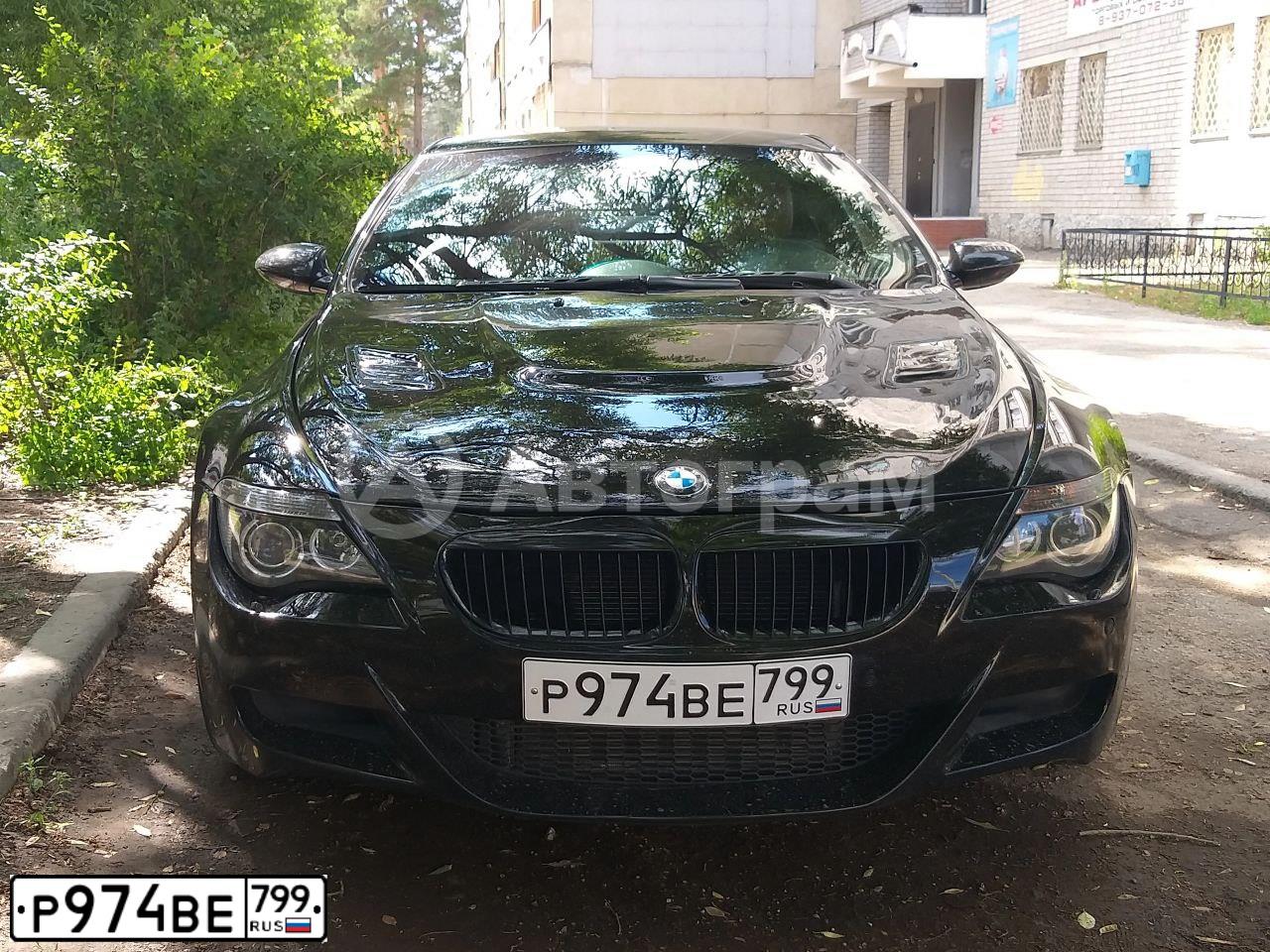 Фото автомобиля BMW 6ER, 2007 — госномер Е252МВ95. Цвет: ЧЕРНЫЙ