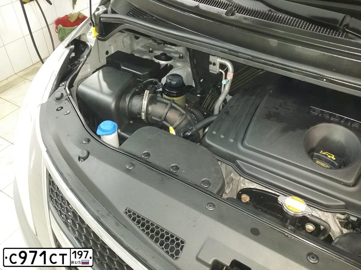 Фото автомобиля HYUNDAI GRAND STAREX, 2011 — госномер С971СТ197. Цвет: Серый