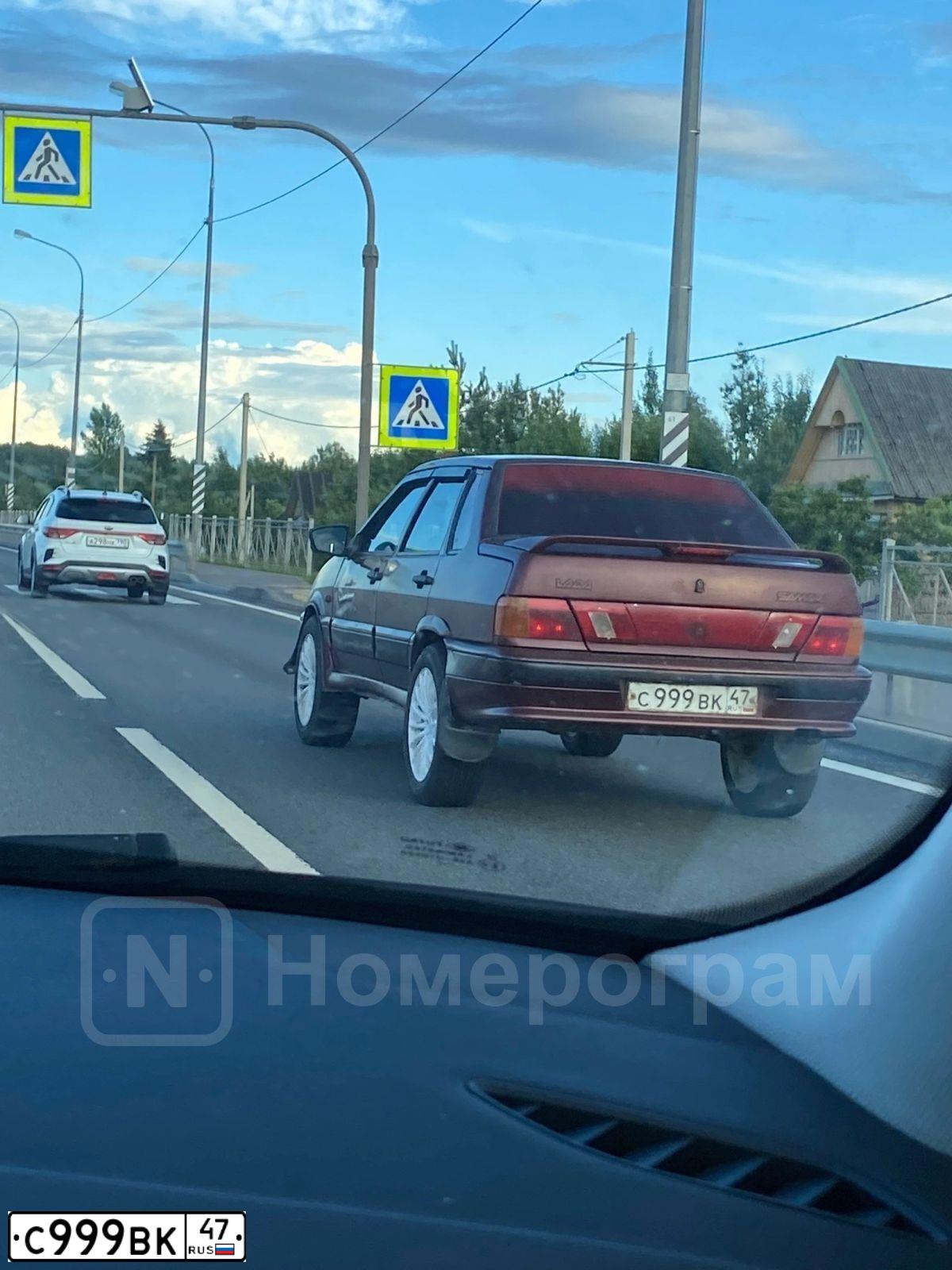 Фото автомобиля BMW X5, 2000 — госномер С999ВК47. Цвет: Серебристый
