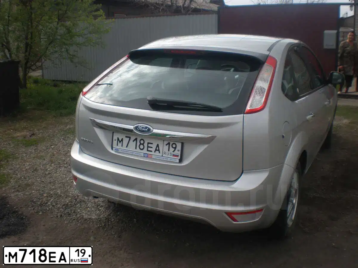 Фото автомобиля FORD D FOCUS, 2008 — госномер Х154КВ138. Цвет: СЕРЫЙ