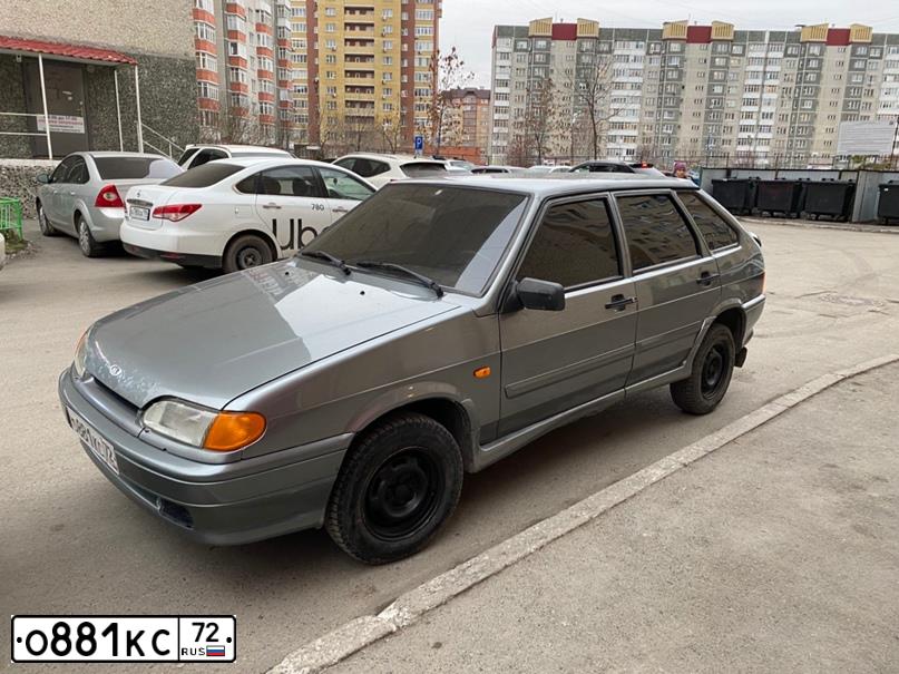 Фото автомобиля LADA 2114 SAMARA, 2011 — госномер А326АО155. Цвет: СРЕДНИЙ СЕРО-ЗЕЛЕНЫЙ МЕТАЛЛ