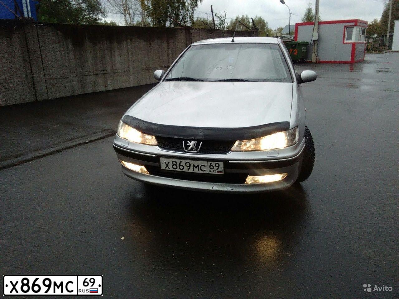 Фото автомобиля PEUGEOT 406, 2002 — госномер Х869МС69. Цвет: Серый