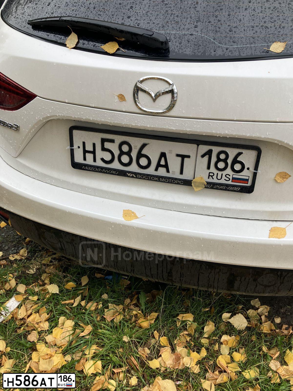 Фото автомобиля MAZDA 3, 2013 — госномер Р180КМ186