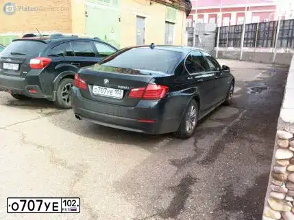 Фото автомобиля BMW 520I, 2013 — госномер Е888МК147. Цвет: ЧЕРНЫЙ