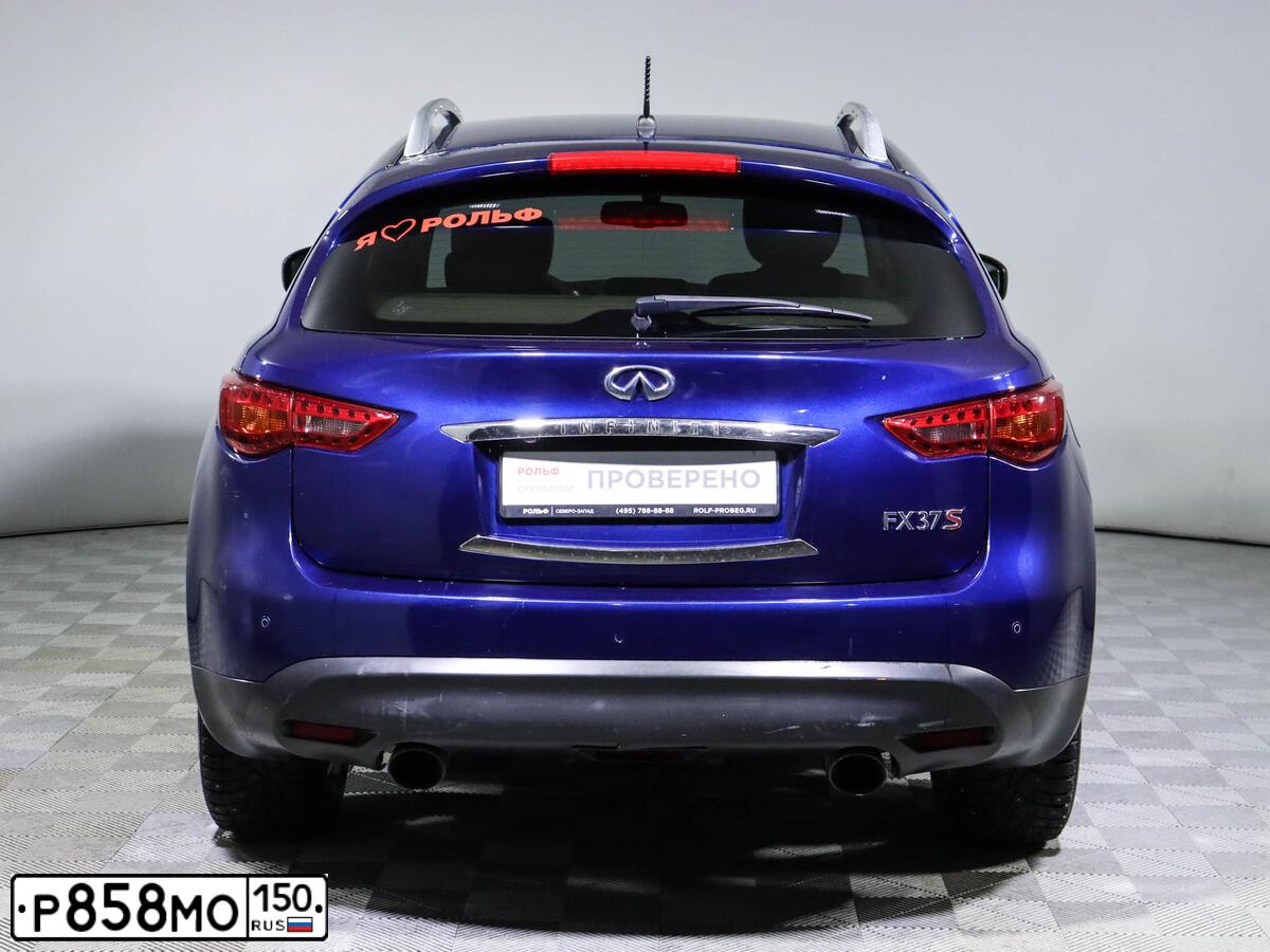Фото автомобиля INFINITI FX 37, 2013 — госномер Е302ХУ33. Цвет: синий