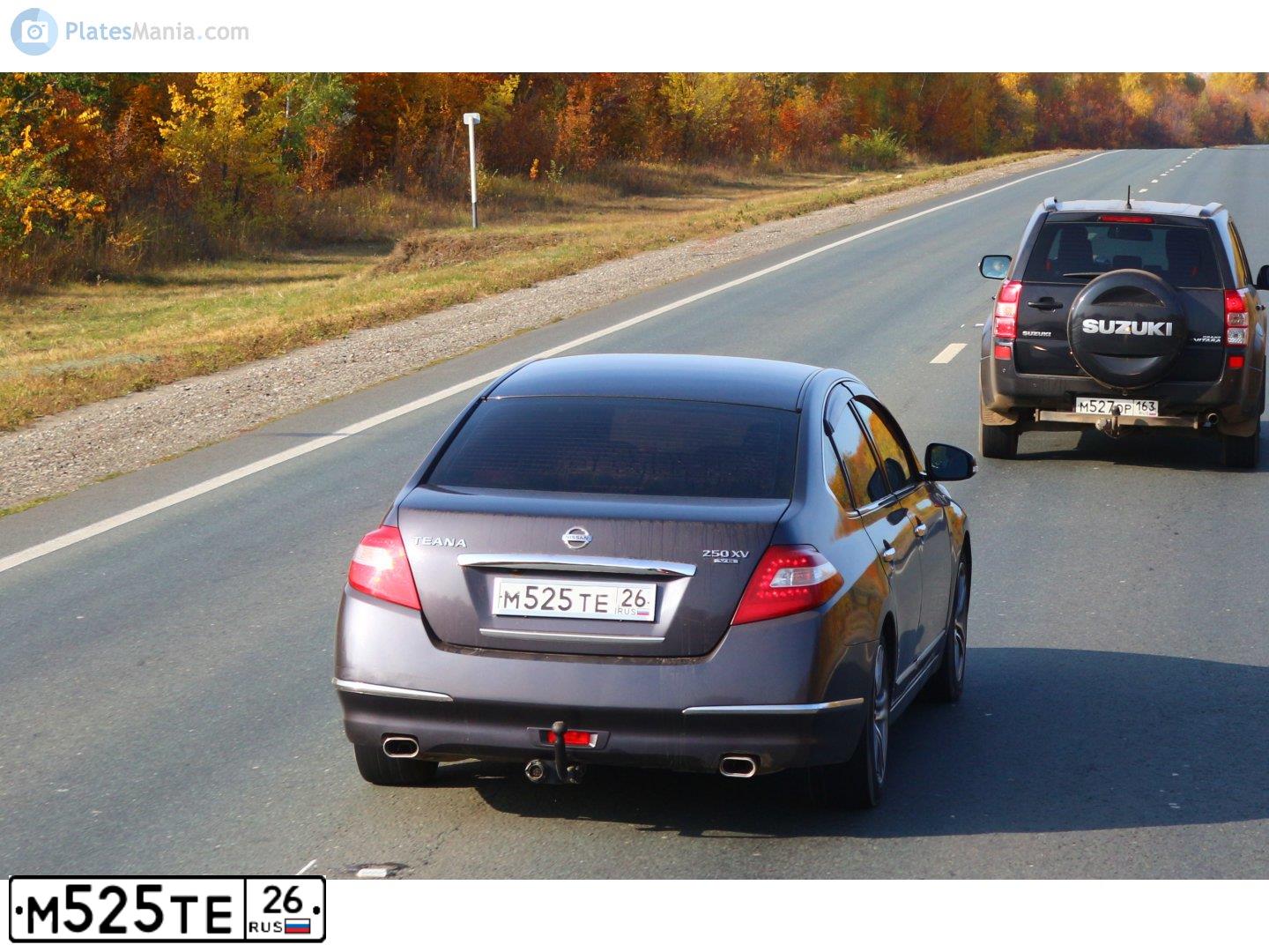 Фото автомобиля NISSAN TEANA, 2008 — госномер С052УЕ69. Цвет: СЕРО-СИРЕНЕВЫЙ