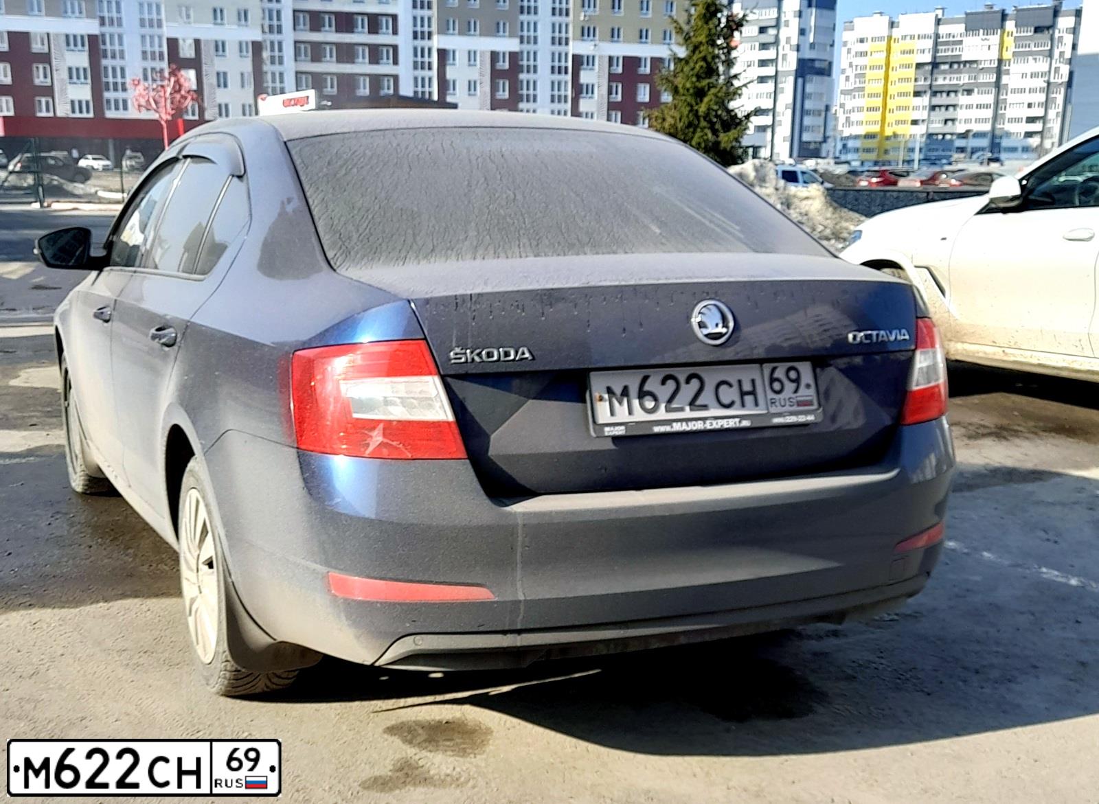 Фото автомобиля SKODA OCTAVIA, 2015 — госномер М622СН69. Цвет: ТЕМНО-СИНИЙ