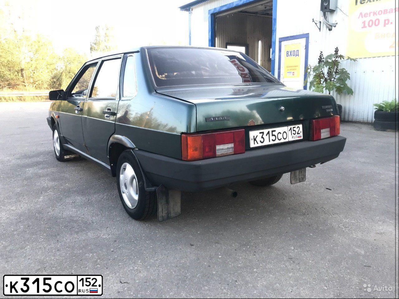 Фото автомобиля LADA 2109 SAMARA, 2003 — госномер Р162ОА152. Цвет: ТЕМНО-ЗЕЛЕНЫЙ
