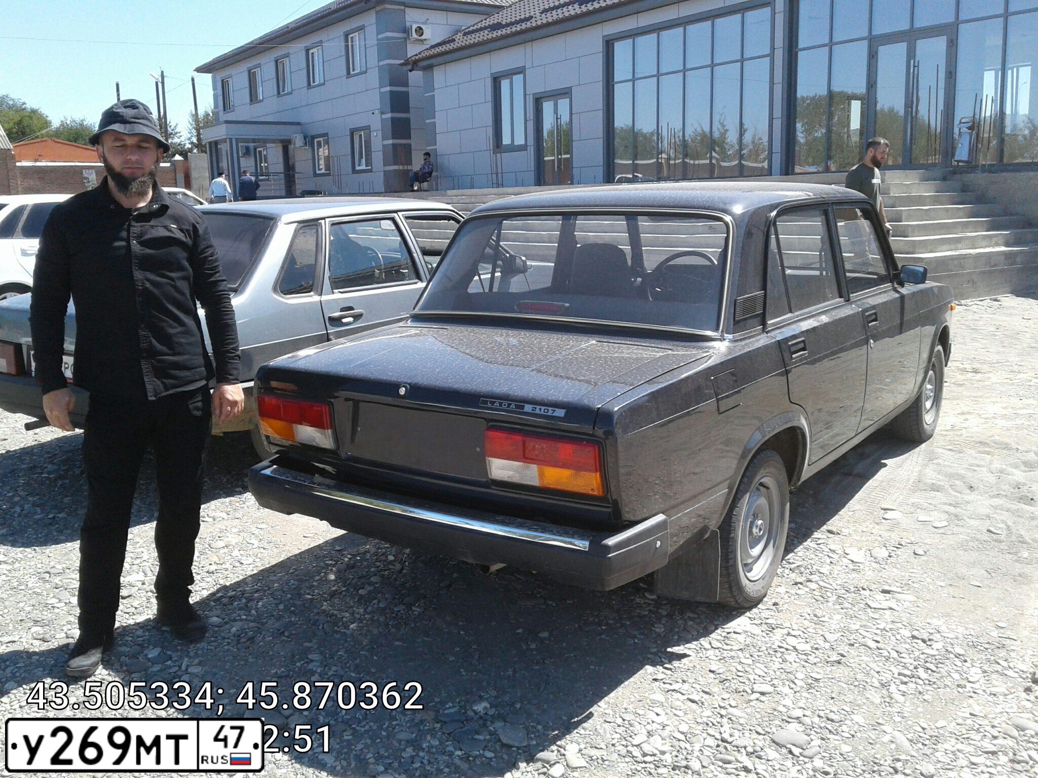 Фото автомобиля ЛАДА 210740 ЛАДА 2107, 2011 — госномер У269МТ47. Цвет: серебристо-коричневый