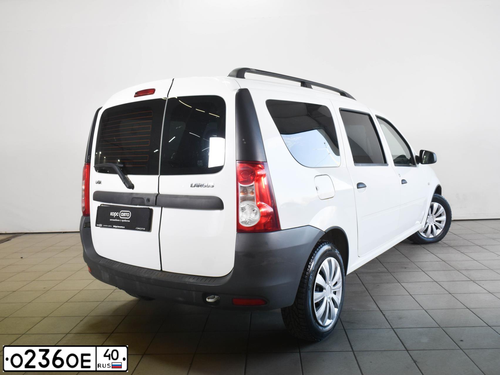 Фото автомобиля LADA LARGUS, 2019 — госномер С180РО40. Цвет: БЕЛЫЙ