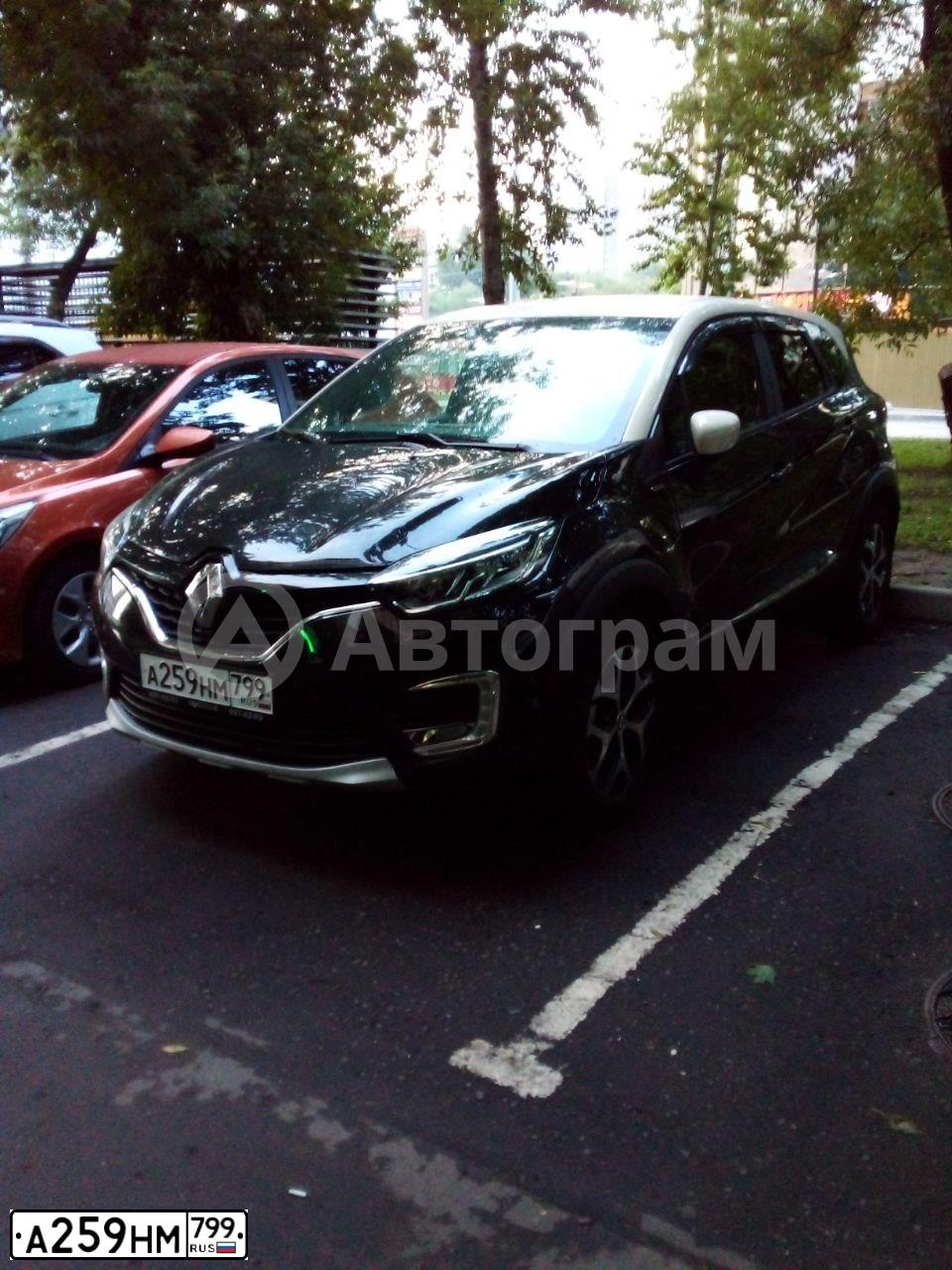 Фото автомобиля RENAULT KAPTUR, 2019 — госномер А259НМ799. Цвет: СВЕТЛО-БЕЖЕВЫЙ