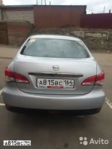 Фото автомобиля NISSAN ALMERA /AVTOVAZ/, 2014 — госномер А815ВС164. Цвет: СЕРЕБРИСТЫЙ