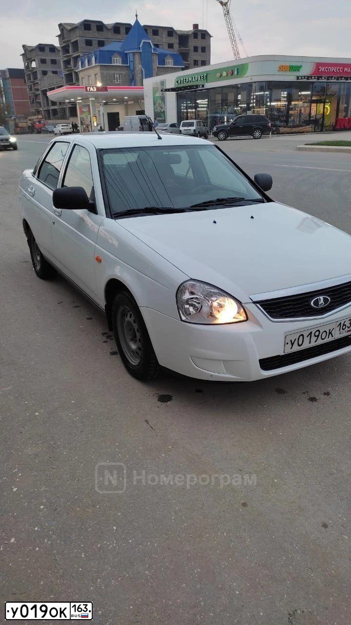 Фото автомобиля LADA PRIORA, 2014 — госномер Т196ЕК05. Цвет: Белый