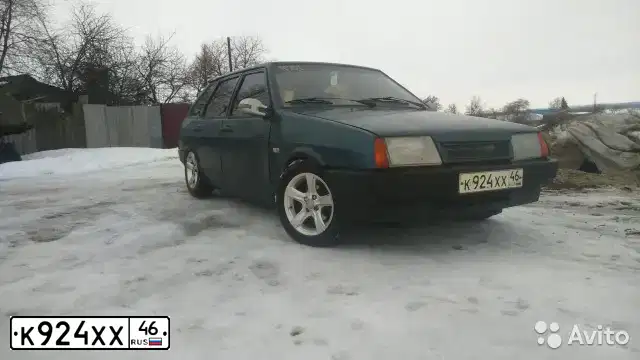 Фото автомобиля LADA 2109 SAMARA, 1994 — госномер О937УК46. Цвет: синий