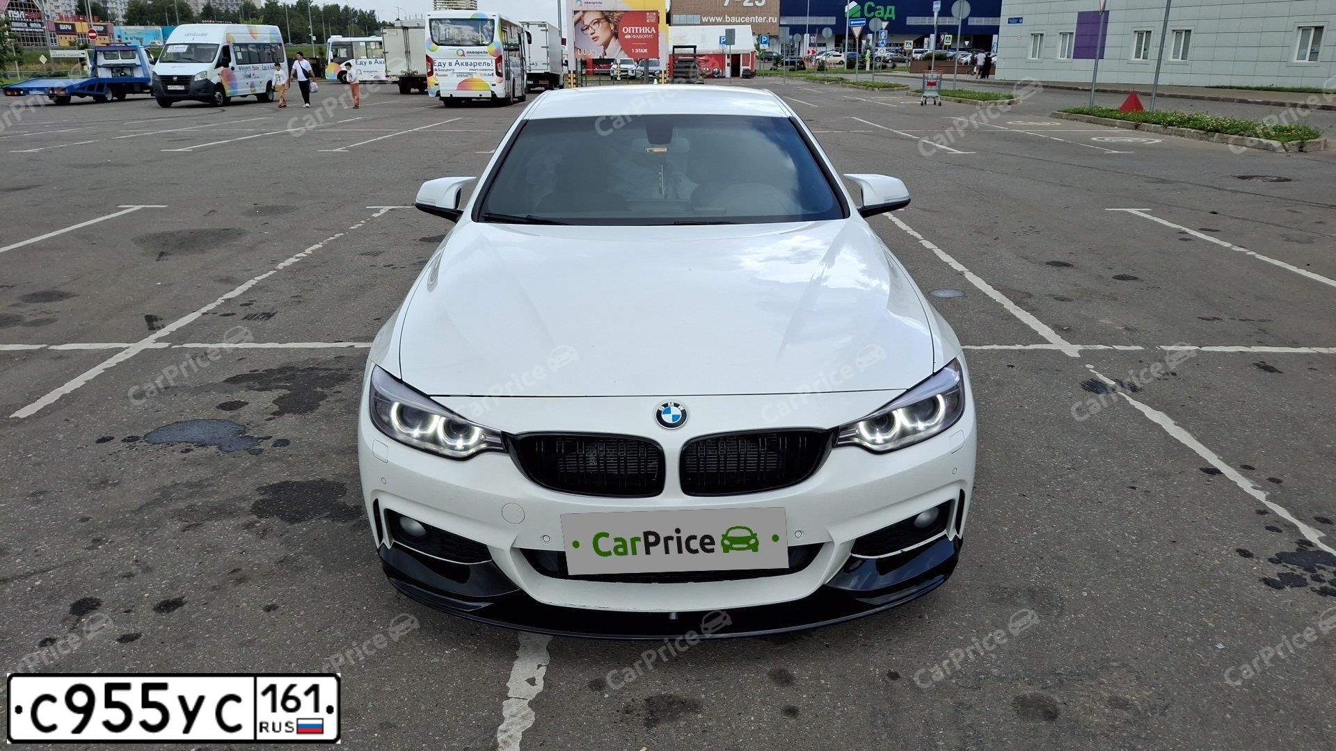 Фото автомобиля BMW SERIE 4, 2015 — госномер М850ТН790. Цвет: Белый
