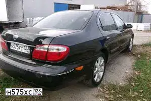 Фото автомобиля NISSAN MAXIMA, 2004 — госномер А870ЕВ193. Цвет: ЧЕРНЫЙ