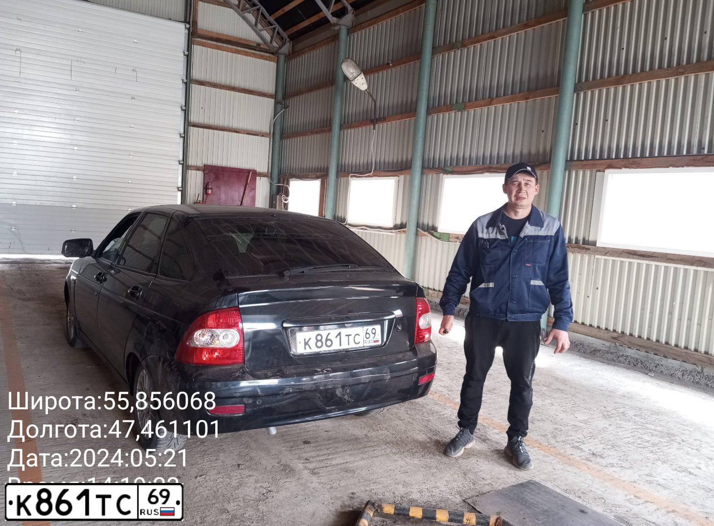 Фото автомобиля LADA PRIORA, 2008 — госномер М202УЕ21. Цвет: ГРАФИТОВЫЙ МЕТАЛЛИК