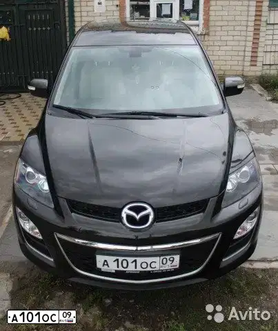 Фото автомобиля MAZDA CX-7, 2010 — госномер О009ОМ126. Цвет: ЧЕРНЫЙ