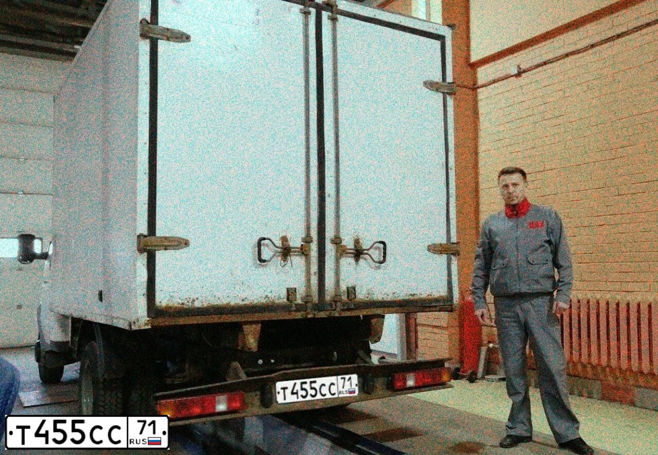 Фото автомобиля GAZ 2310 SOBOL, 2009 — госномер Т455СС71. Цвет: БЕЛЫЙ