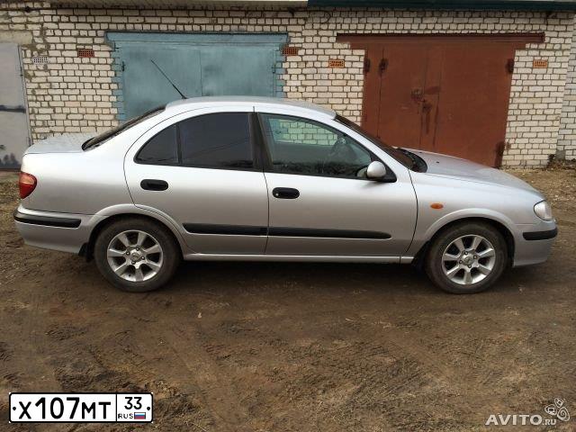 Фото автомобиля NISSAN ALMERA, 2002 — госномер Х579ТМ152. Цвет: Серебристый