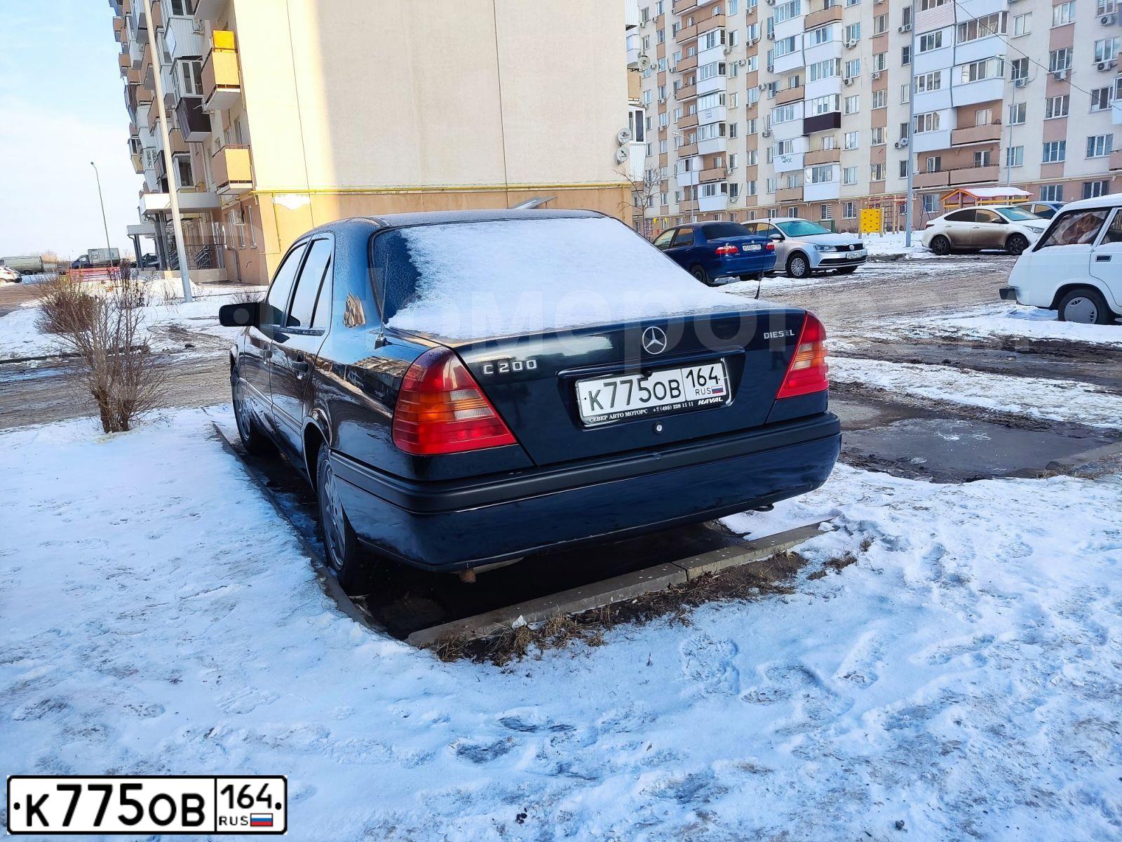 Фото автомобиля MERCEDES-BENZ C-KLASSE, 1995 — госномер М386ОН164. Цвет: синий