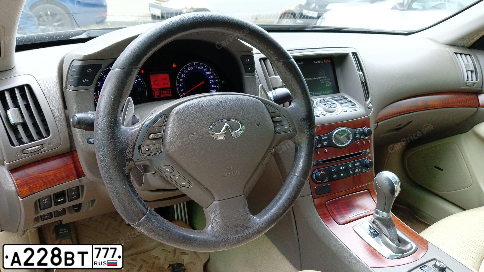 Фото автомобиля INFINITI G, 2009 — госномер У149ТР71. Цвет: ЧЕРНЫЙ