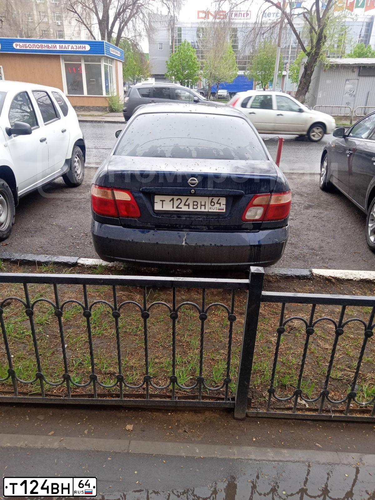 Фото автомобиля NISSAN ALMERA, 2006 — госномер Т124ВН64. Цвет: ТЕМНО СИНИЙ