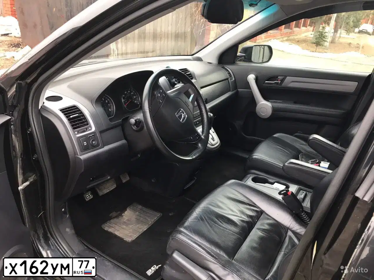Фото автомобиля HONDA CR-V, 2007 — госномер К412СТ35. Цвет: ЧЕРНЫЙ