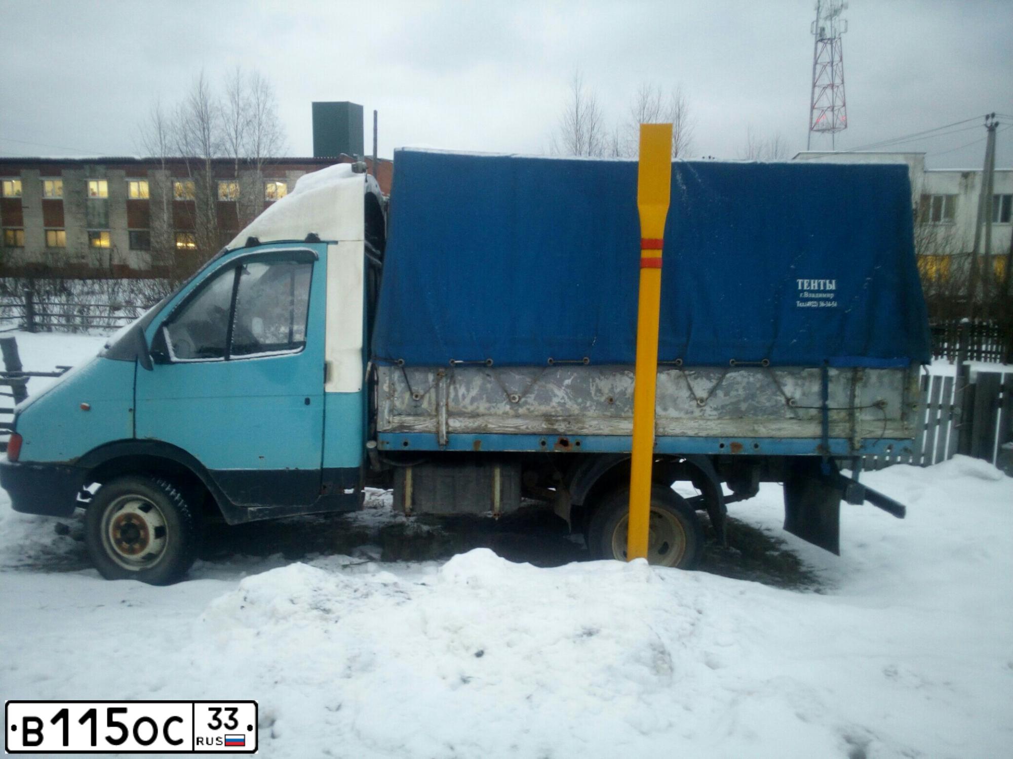 Фото автомобиля GAZ 3302 EL, 1996 — госномер Т680ТТ60. Цвет: голубой
