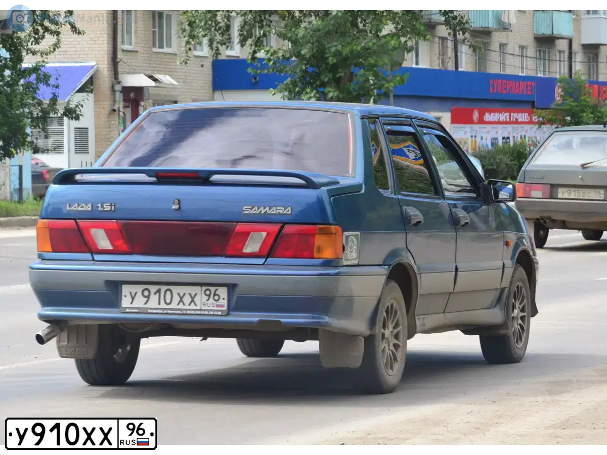 Фото автомобиля LADA 2115, 2004 — госномер С299ТН196. Цвет: СИНЕ-ЗЕЛЕНЫЙ