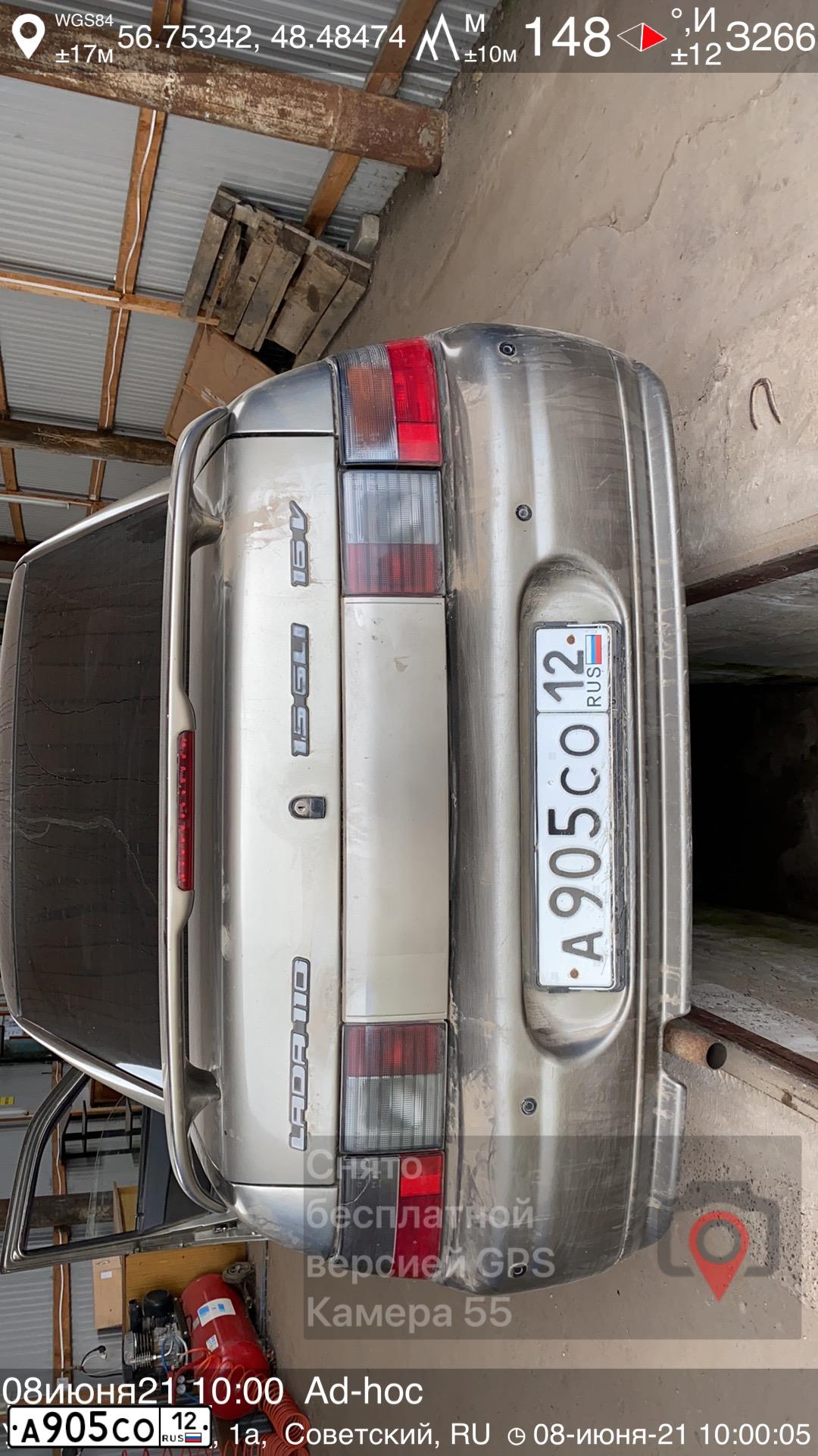 Фото автомобиля LADA 2110, 2002 — госномер А905СО12. Цвет: СЕРЕБР.СЕРО-ЗЕЛЕНЫЙ