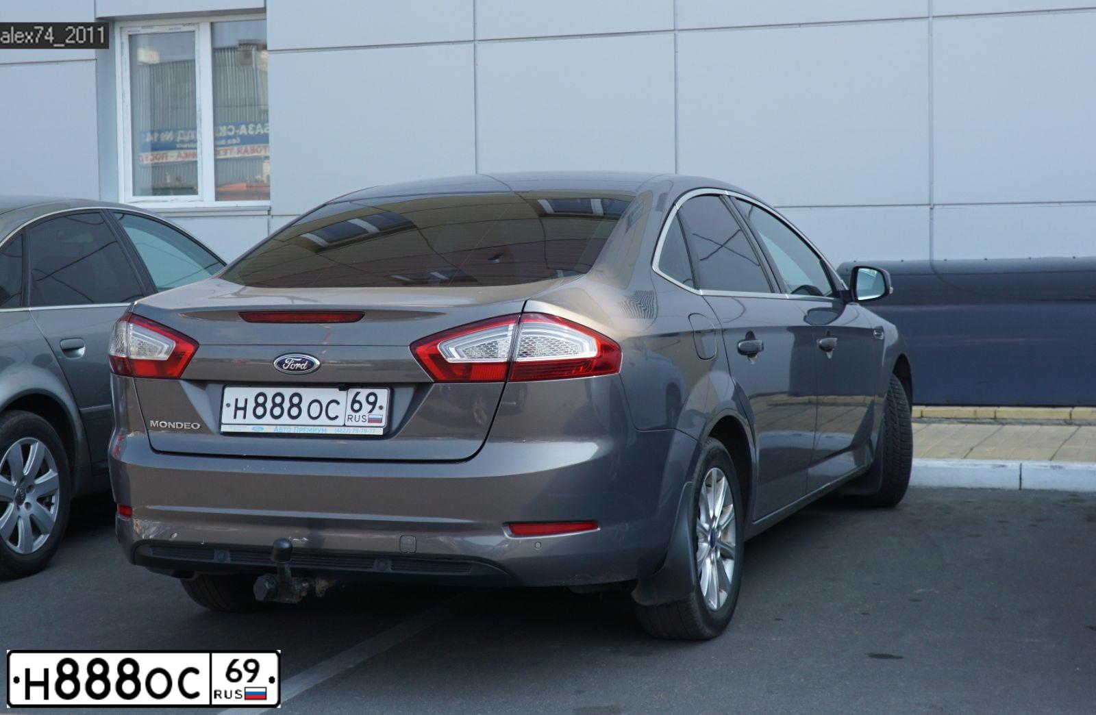 Фото автомобиля FORD MONDEO, 2011 — госномер Р269СУ69. Цвет: СЕРО-КОРИЧНЕВЫЙ