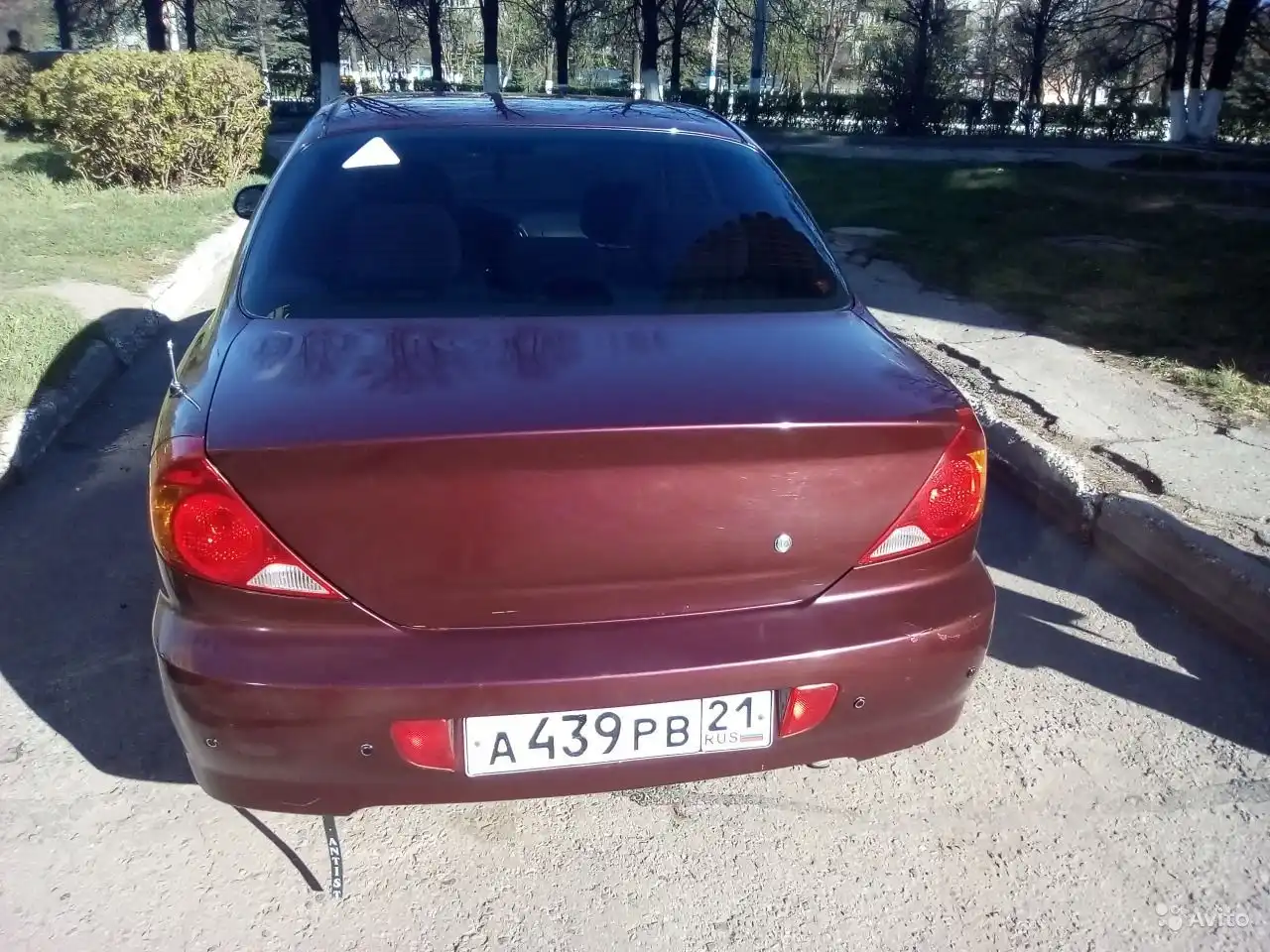 Фото автомобиля KIA SPECTRA, 2007 — госномер А439РВ21. Цвет: КРАСНЫЙ