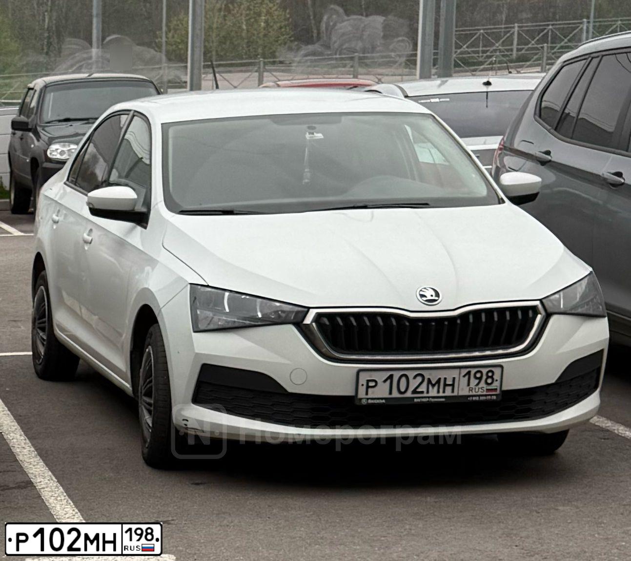 Фото автомобиля SKODA Rapid, 2021 — госномер Р102МН198