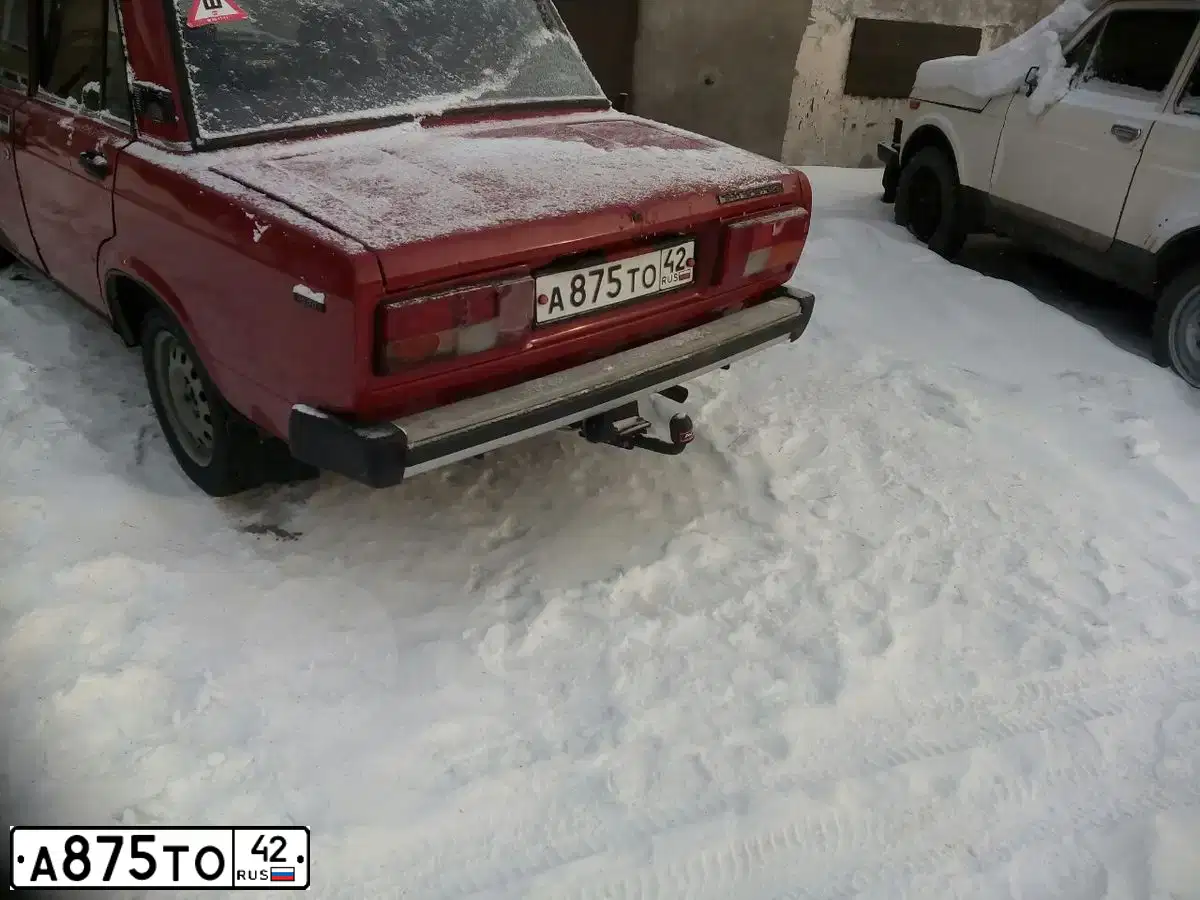Фото автомобиля LADA 2105, 1994 — госномер К377МР122. Цвет: ВИШНЕВЫЙ